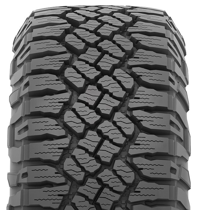 Wrangler Duratrac RT, 265/75 R16 119Q Štítok EÚ na označenie pneumatík – hodnotenie mokrej priľnavosti: , Hodnotenie spotreby paliva: , Hodnotenie hluku: dB